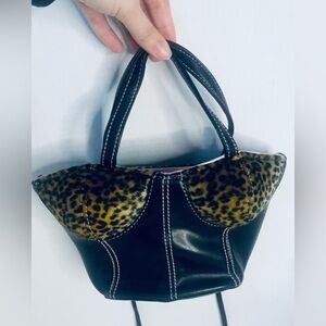 Corset Zippered Bag Leopard print